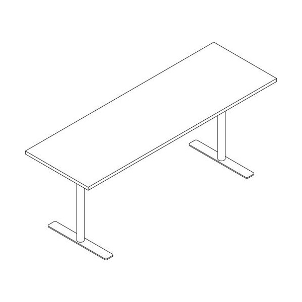 Groupe Lacasse Tabletop, Rectangular, 120inWx48inDx1-1/2inH, Snow LAST1SRC2460TO - main